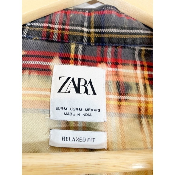 Zara Tie Dye Long Sleeve Button Down shirt Size Medium - Picture 7 of 7